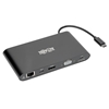 Изображение Tripp Lite U442-DOCK1-B USB-C Dock, Dual Display - 4K HDMI / mDP, VGA, USB 3.2 Gen 1, USB-A/C Hub, GbE, Memory Card, 100W PD Charging