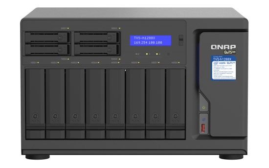 Picture of QNAP TVS-h1288X NAS Tower Ethernet LAN Black W-1250