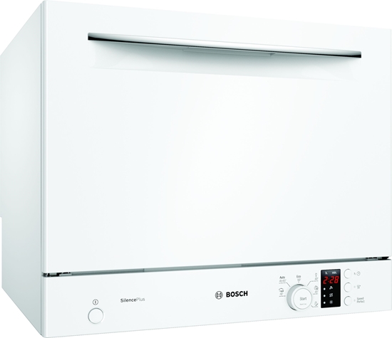 Picture of BOSCH Countertop Dishwasher SKS62E32EU, Width 55 cm, 6 Programs, Energy class F, AquaStop, White