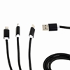 Picture of Gembird USB charging combo 3-in-1 Lightning, Type C, Micro USB Black