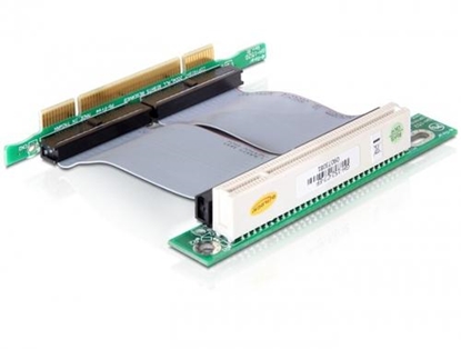 Attēls no Delock Riser card PCI 32 Bit with flexible cable 7 cm left insertion