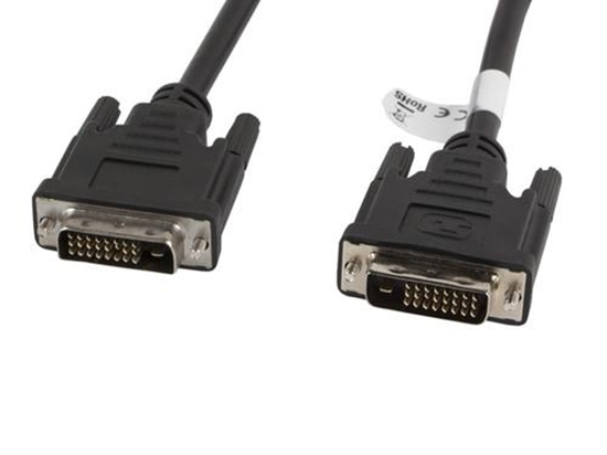 Изображение Kabel DVI-D(24+1) - DVI-D(24+1) M/M 1.8M czarny 