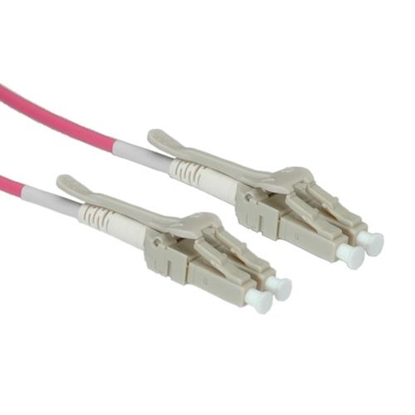 Attēls no ROLINE FO Jumper Cable 50/125µm OM4, LC/LC, Low-Loss-Connector, for Data Center 0,5m