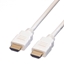 Изображение ROLINE HDMI High Speed Cable + Ethernet, M/M, white, 1.5 m