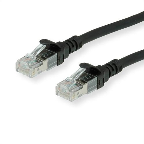 Изображение ROLINE S/FTP Patch Cord Cat.6A, Component Level, LSOH, black, 7.5 m