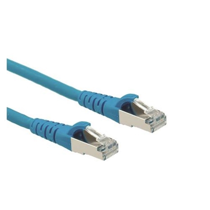 Picture of ROLINE S/FTP Patch Cord Cat.6A, Component Level, LSOH, blue, 0.5 m