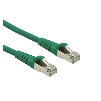 Attēls no ROLINE S/FTP Patch Cord Cat.6A, Component Level, LSOH, green, 7.5 m