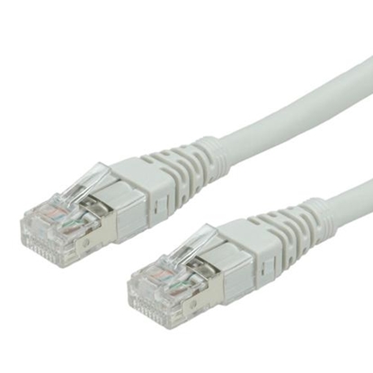 Attēls no ROLINE S/FTP Patch Cord Cat.6A, Component Level, LSOH, grey, 0.5 m