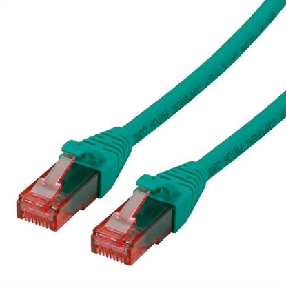 Изображение ROLINE UTP Cable Cat.6 Component Level, LSOH, green, 0.3 m