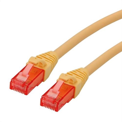 Изображение ROLINE UTP Cable Cat.6 Component Level, LSOH, yellow, 0.5 m