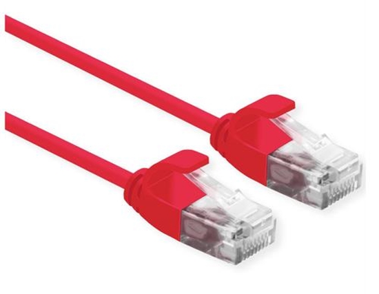 Picture of ROLINE UTP Data Center Patch Cord Cat.6A, LSOH, Slim, red, 1 m