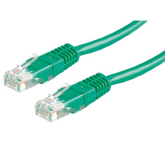 Picture of ROLINE UTP Patch Cord Cat.5e, green 0.5m