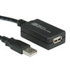 Изображение VALUE USB 2.0 Extension Cable, active with Repeater, black, 12.0 m