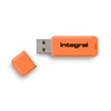 Изображение Integral 64GB USB2.0 DRIVE NEON ORANGE USB flash drive USB Type-A 2.0