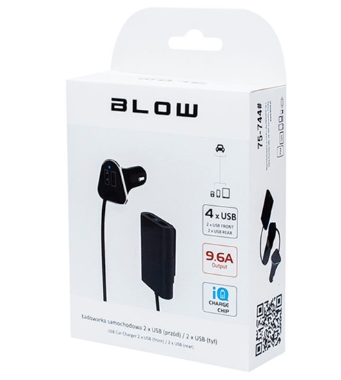 Изображение Ładowarka Blow 4x USB-A 9.6 A  (75-744#)