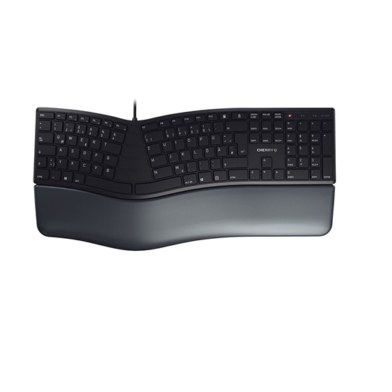 Picture of CHERRY KC 4500 ERGO keyboard USB QWERTZ German Black