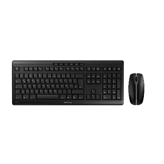 Picture of CHERRY Stream Desktop keyboard Mouse included RF Wireless AZERTY French Black