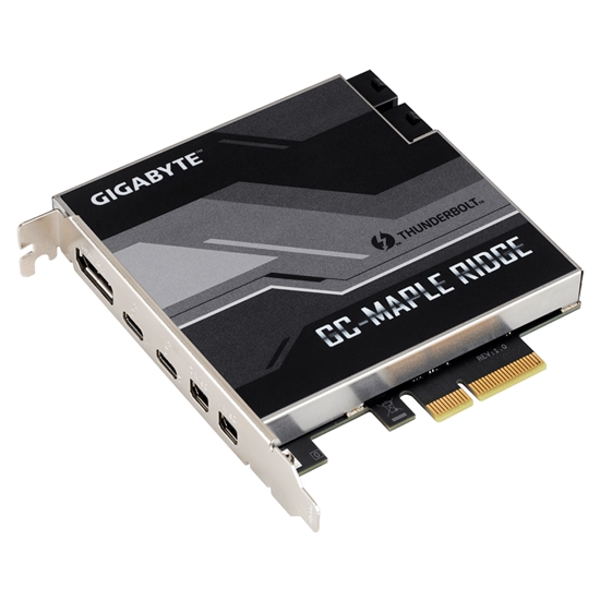 Picture of Gigabyte GC-MAPLE RIDGE interface cards/adapter Internal DisplayPort, Mini DisplayPort, Thunderbolt 4, USB 3.2 Gen 2 (3.1 Gen 2)