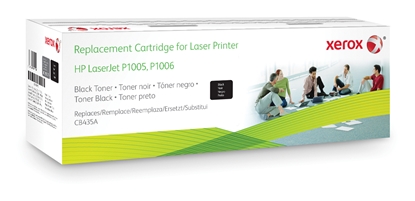 Picture of Xerox Black toner cartridge. Equivalent to HP CB435A. Compatible with HP LaserJet P1002/P1003/P1004/P1005/P1006/P1009
