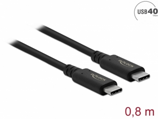 Изображение Delock USB4™ 40 Gbps Coaxial Cable 0.8 m