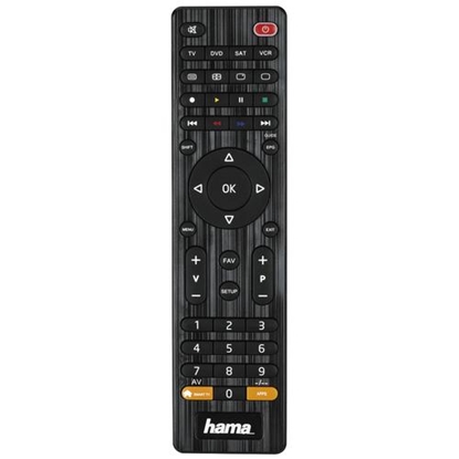 Изображение Hama 00012306 remote control IR Wireless DVD/Blu-ray, STB, TV, VCR Press buttons