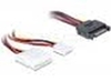 Изображение Delock Cable Y- Power SATA male 15 pin  4 pin Molex female + 4 pin floppy