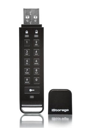 Picture of iStorage datAshur Personal2 256-bit 32GB USB 3.0 secure encrypted flash drive IS-FL-DAP3-B-32 32GB