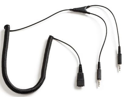 Picture of Jabra PC cord - QD to 2x3_5mm