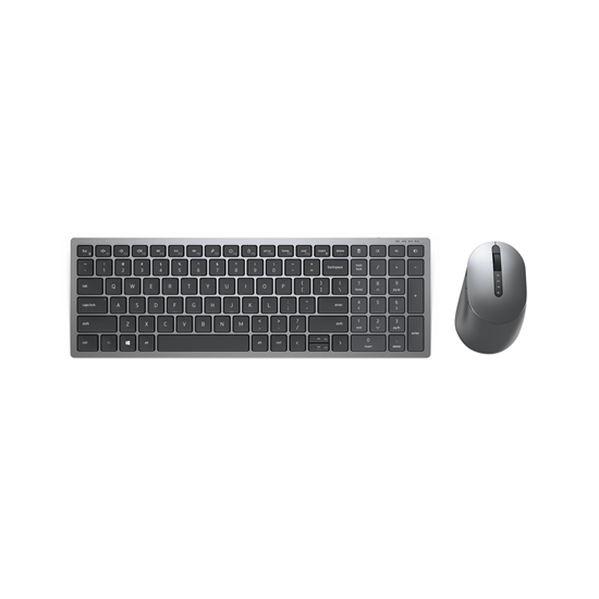 Picture of DELL KM7120W keyboard Mouse included RF Wireless + Bluetooth QWERTZ German Grey, Titanium