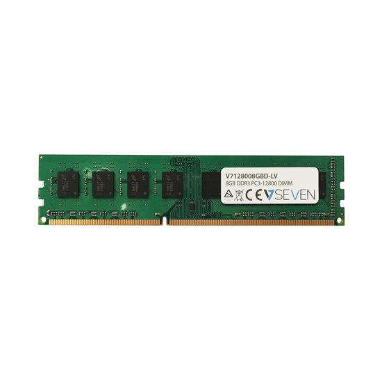 Изображение V7 8GB DDR3 PC3L-12800 1600MHz DIMM Desktop Memory Module - V7128008GBD-LV