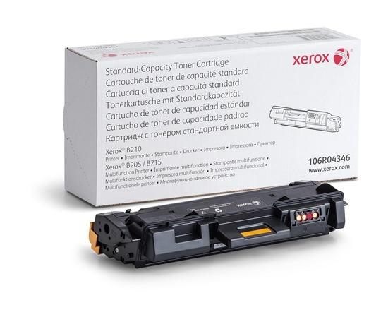 Picture of Xerox Genuine B205 / B210 / B215 Black Standard Capacity Toner Cartridge (1500 pages) - 106R04346