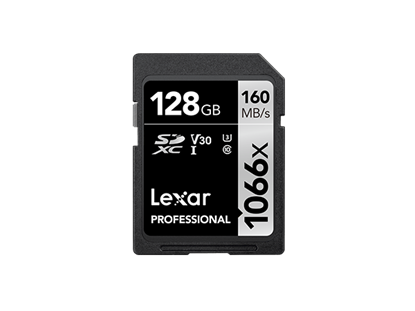 Picture of Lexar Professional 1066x 128 GB SDXC UHS-I Class 10