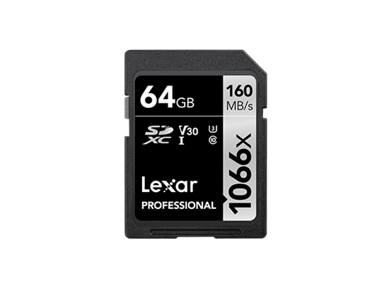 Picture of Lexar Professional 1066x 64 GB SDXC UHS-I Class 10