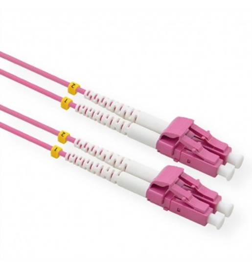 Изображение  VALUE FO Jumper Cable 50/125µm OM4, LC/LC, Low-Loss-Connector, violet, 20m