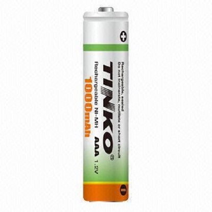 Attēls no LXTK08 Akumulatora Baterija TINKO NI-MH AAA 1000mAh (1gab)