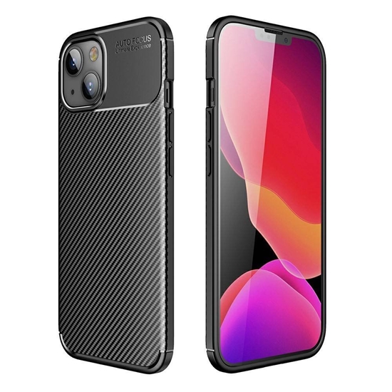 Изображение Mocco Trust Armored Shockproof Carbon Case for Apple iPhone 13 Pro Black