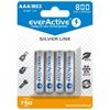 Picture of AKAAA.eA.SL4; R03/AAA akumulatori 1.2V everActive Silver line Ni-MH 800 mAh iepakojumā 4 gb.