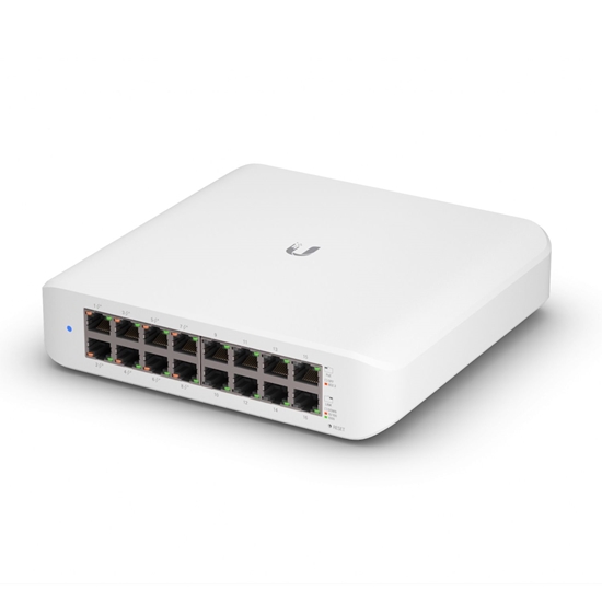 Picture of Switch|UBIQUITI|USW-LITE-16-POE|Type L2|16x10Base-T / 100Base-TX / 1000Base-T|PoE+ ports 8|45 Watts|USW-LITE-16-POE