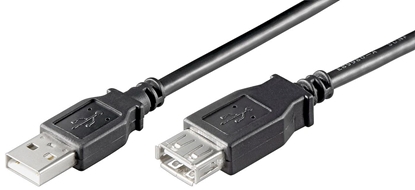 Picture of Kabel USB MicroConnect USB-A - USB-A 0.3 m Czarny (USBAAF03B)