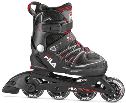 Picture of X-ONE (M32-35) BLACK/RED (010620140) skrituļslidas