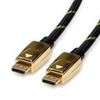 Изображение ROLINE GOLD DisplayPort Cable, v1.4, DP-DP, M/M, 1.0 m