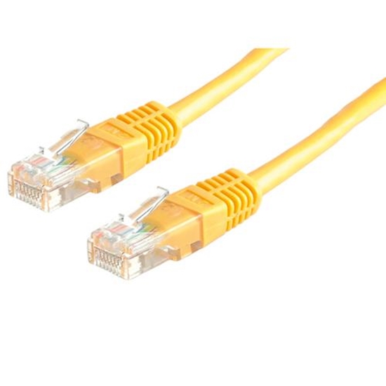 Picture of ROLINE UTP Patch Cord Cat.5e, yellow 0.5m