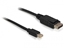 Picture of Delock Cable Mini Displayport 1.2 male  Displayport male 4K 1.0 m