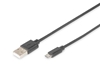 Изображение DIGITUS Micro USB connect. cable USB 2.0 compatible 1.8 m