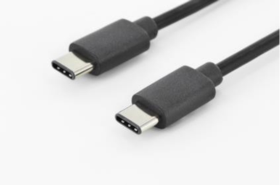 Изображение DIGITUS USB Type-C Anschlusskabel, Type-C - C, 1m, schwarz