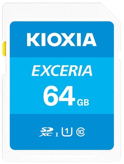 Изображение Karta Kioxia Exceria SDXC 64 GB Class 10 UHS-I/U1  (LNEX1L064GG4)