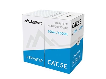 Изображение Kabel LAN FTP 100Mb/s 305m drut cca szary