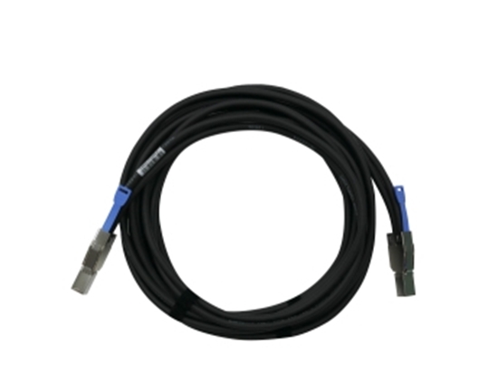 Изображение QNAP CAB-SAS30M-8644 Serial Attached SCSI (SAS) cable 3 m Black, Metallic