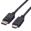 Picture of ROLINE DisplayPort Cable, DP - HDTV, M/M, black, 1.0 m