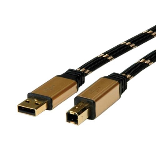 Picture of ROLINE GOLD USB 2.0 Cable, Type A-B 1.8 m